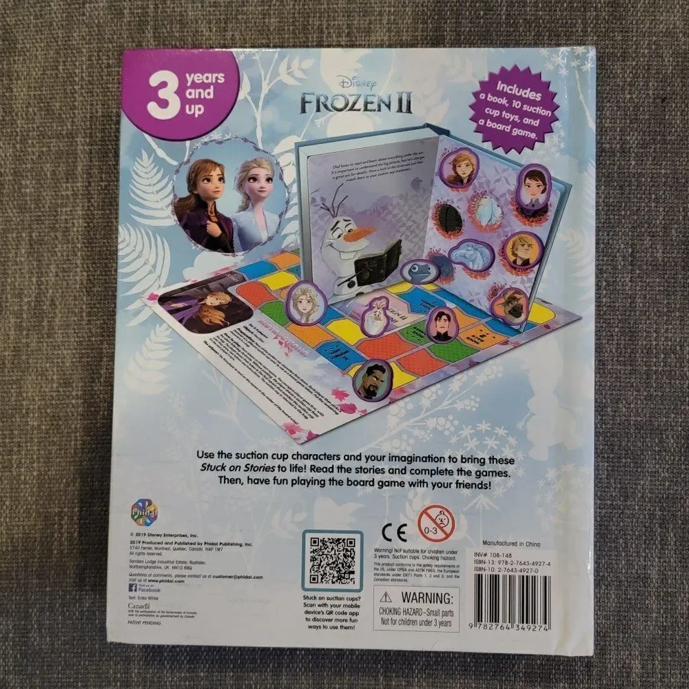 🆕️Frozen 2 Stuck on Stories Board book, A book and toy in one